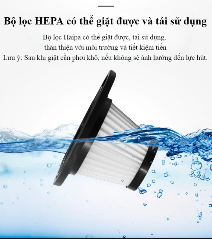 Máy Hút Bụi Cầm Tay Không Dây 5IN1 Lực Hút 18000PA 10 May hut bui cam tay xe hoi o to 3