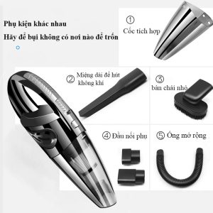 Máy Hút Bụi Cầm Tay Không Dây 5IN1 Lực Hút 18000PA 6 May hut bui cam tay xe hoi o to 4