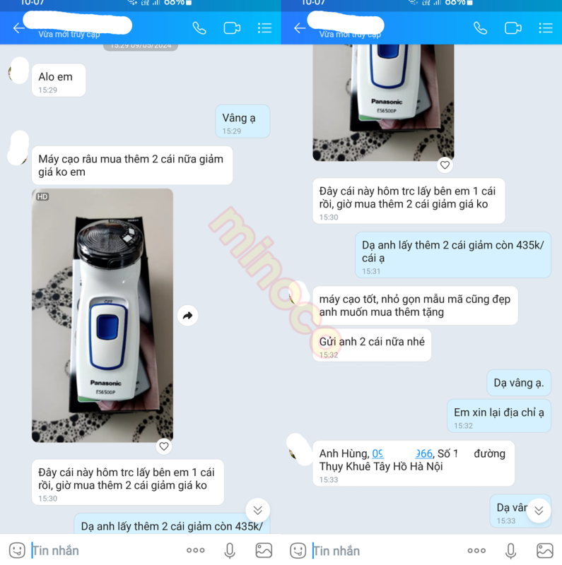 Máy Cạo Râu Panasonic ES 6500P Nhật Bản 12 Untitled 1 1