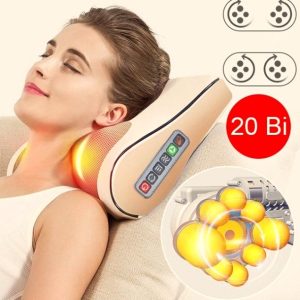 Gối Massage Cổ Hồng Ngoại Vai Gáy OKATO Nhật Bản 6 goi massage co vai gay 3