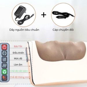Gối Massage Cổ Hồng Ngoại Vai Gáy OKATO Nhật Bản 7 goi massage co vai gay 5