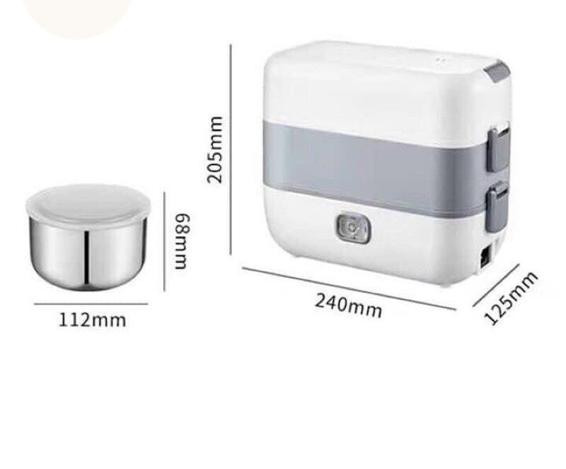 Hộp Cơm Điện Hâm Nóng 2 Tầng 4 Ngăn – Âu Inox 304 9 hop com ham nong 8