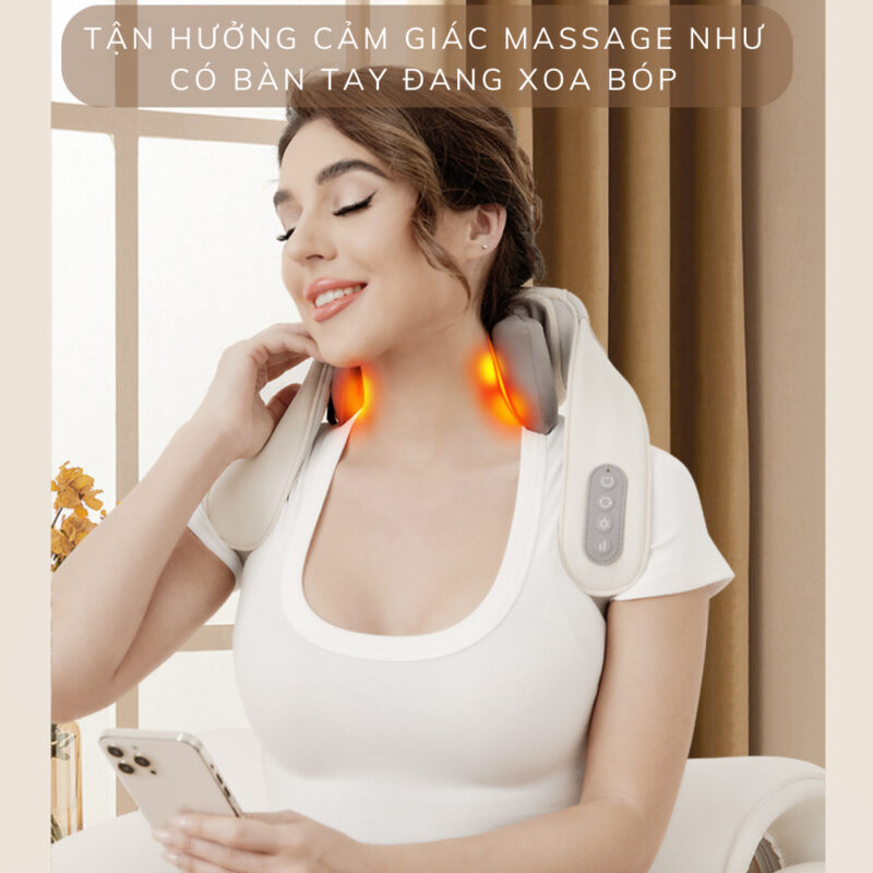 Máy Massage Cổ Vai Gáy 6D Massage Chuyên Sâu, Thư Giãn Mọi Lúc, Mọi Nơi 13 may massage co 6d 7