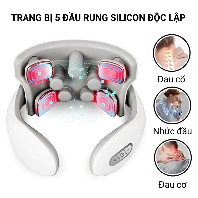 Máy Massage Cổ Vai Gáy 4D JT88 Xung Điện Thông Minh 11 may massage co vai gay 4d 4