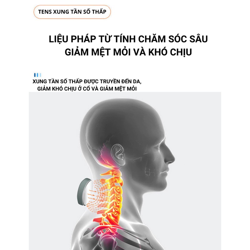 Máy Massage Cổ Vai Gáy 4D JT88 Xung Điện Thông Minh 12 may massage co vai gay 4d 5
