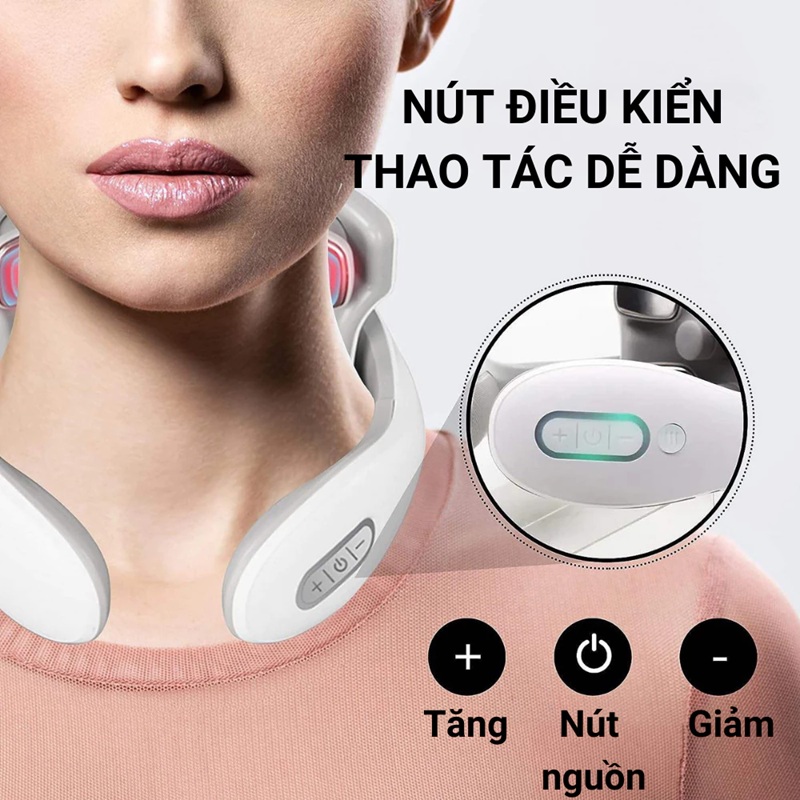 Máy Massage Cổ Vai Gáy 4D JT88 Xung Điện Thông Minh 13 may massage co vai gay 4d 6