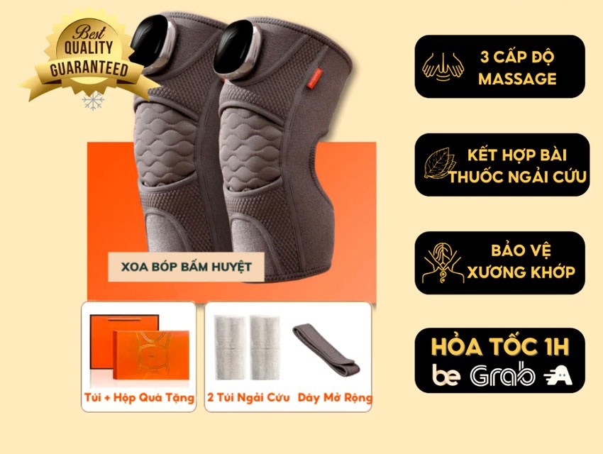 Máy Massage Đầu Gối Muselove Đai Đeo Ngải Cứu (1 Cái) 8 may massage dau goi 1