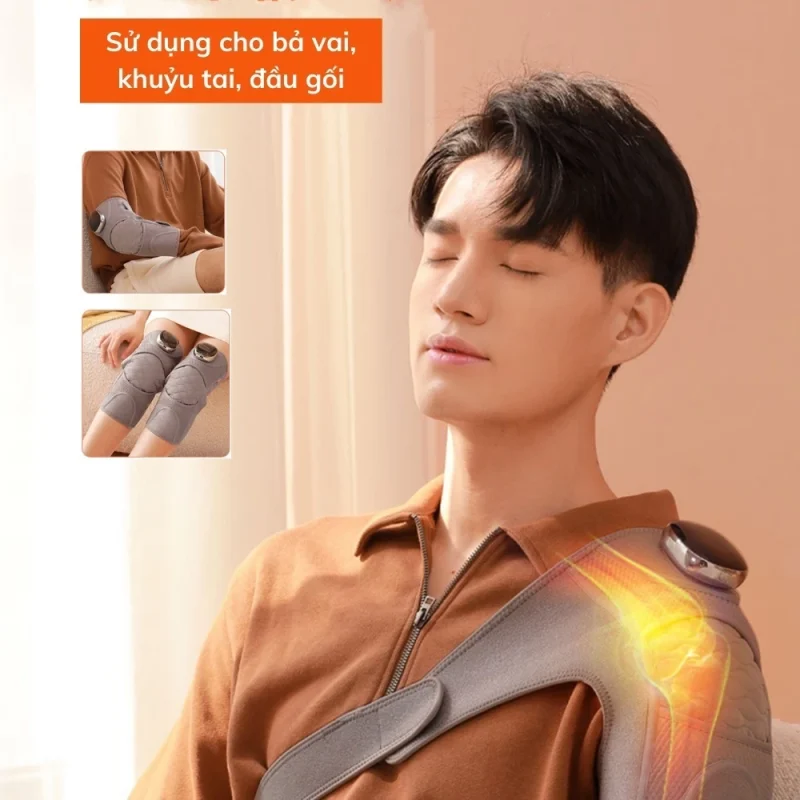 Máy Massage Đầu Gối Muselove Đai Đeo Ngải Cứu (1 Cái) 15 may massage dau goi 7