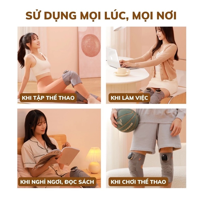 Máy Massage Đầu Gối Muselove Đai Đeo Ngải Cứu (1 Cái) 14 may massage dau goi 7