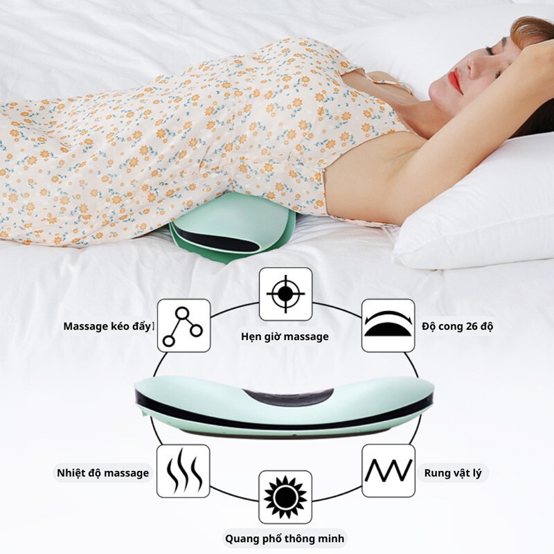 Máy Massage Lưng Lumbar Massager ST1202 Hồng Ngoại 10 may massage lung 10