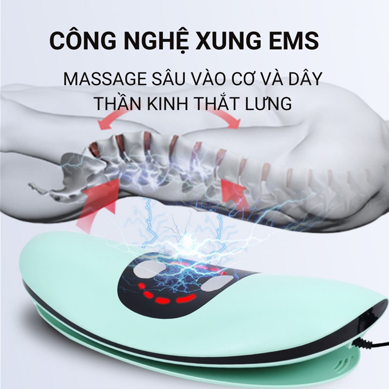 Máy Massage Lưng Lumbar Massager ST1202 Hồng Ngoại 12 may massage lung 6