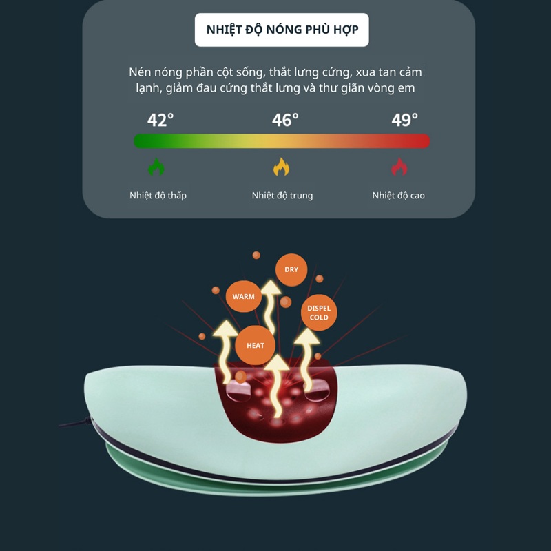 Máy Massage Lưng Lumbar Massager ST1202 Hồng Ngoại 13 may massage lung 8